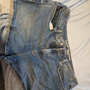 torrid Medium Blue High-Rise Denim Shorts